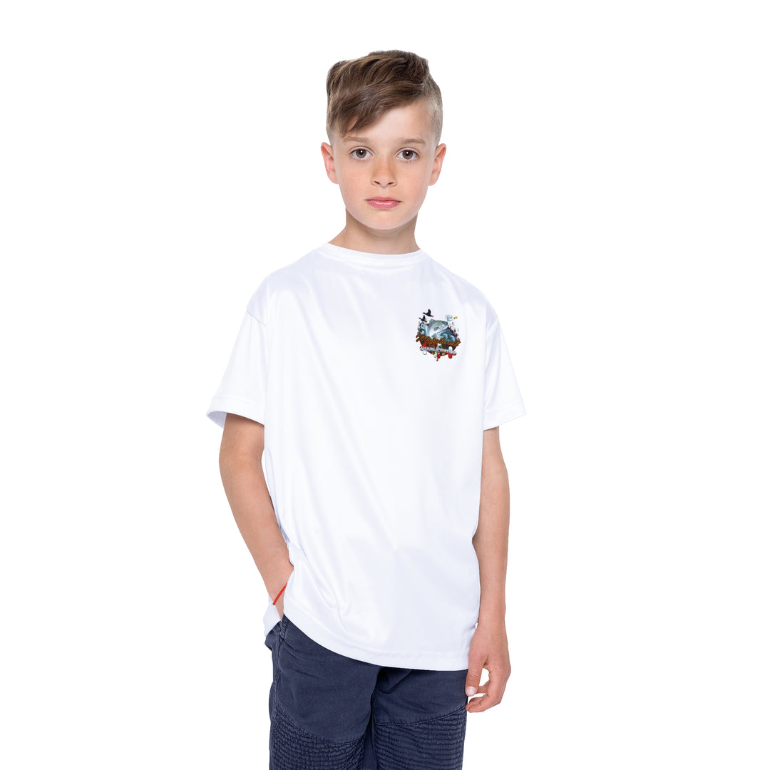 White Youth Performance T Shirt