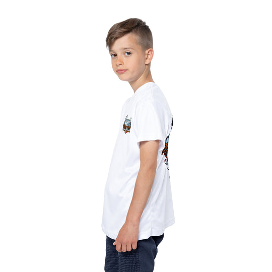White Youth Performance T Shirt